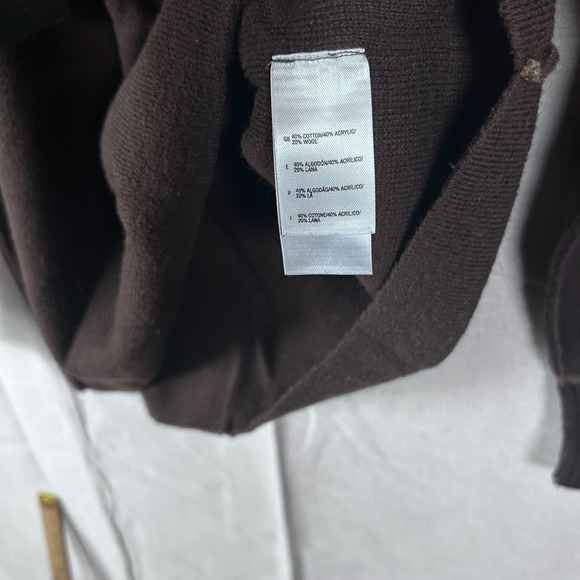 The North Face Mens Brown Wool Blend 1/4 Zip Pullover Sweater Size Medium 751 - Picture 4 of 7